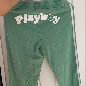 PacSun Green Playboy Flare Sweatpants